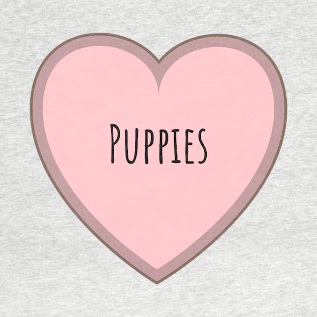 Puppies. Heart shape by BloomingDiaries